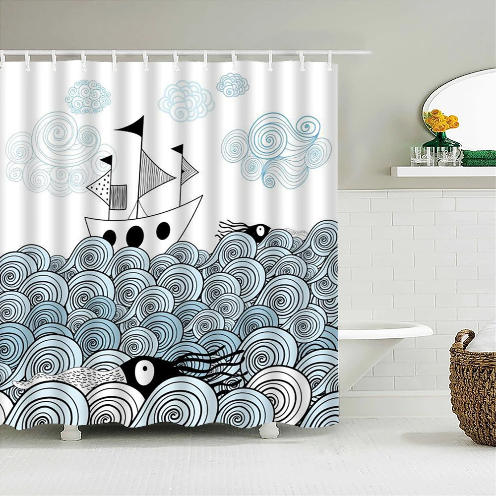Cartoon 3d Creative Personality Shower Curtains Bathroom Waterproof Bathroom Curtains Polyester Fabric Printed Bath Screen Bano
Cartoon 3d Creative Personality Shower Curtains Bathroom Waterproof Bathroom Curtains Polyester Fabric Printed Bath Screen Bano