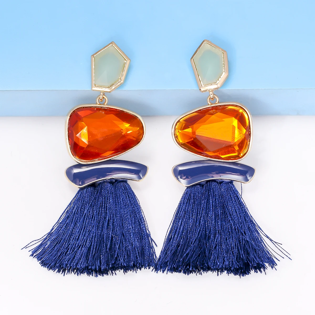 JURAN 2023 Trendy New Colorful Crystal Handmade Bohemian Long Tassel Dangle Earrings for Women Fashion Statement Jewelry Gifts
JURAN 2023 Trendy New Colorful Crystal Handmade Bohemian Long Tassel Dangle Earrings for Women Fashion Statement Jewelry Gifts