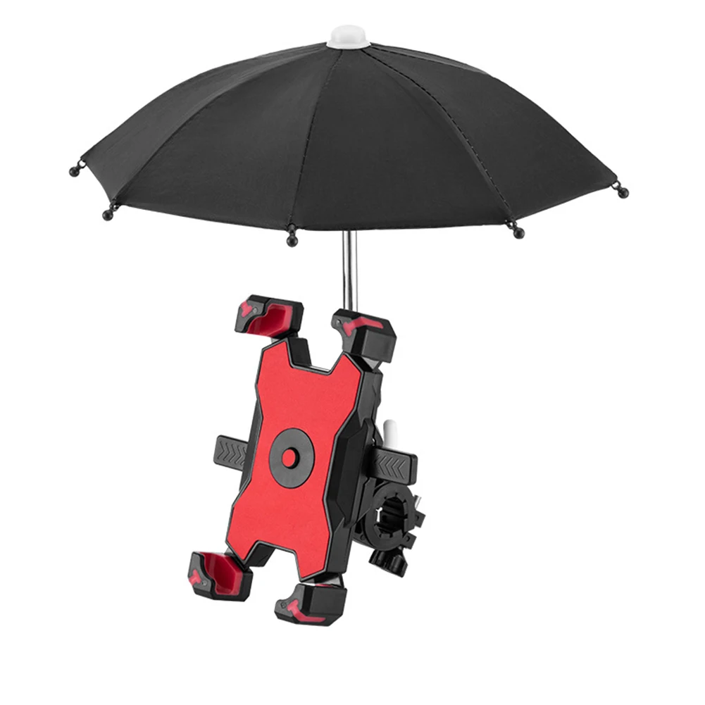 Bicycle Mobile Phone Holder Bracket Smartphone Frame Mount With Small Umbrella 360-degree Rotation Adjustment Black Red Blue Yel
Bicycle Mobile Phone Holder Bracket Smartphone Frame Mount With Small Umbrella 360-degree Rotation Adjustment Black Red Blue Yel