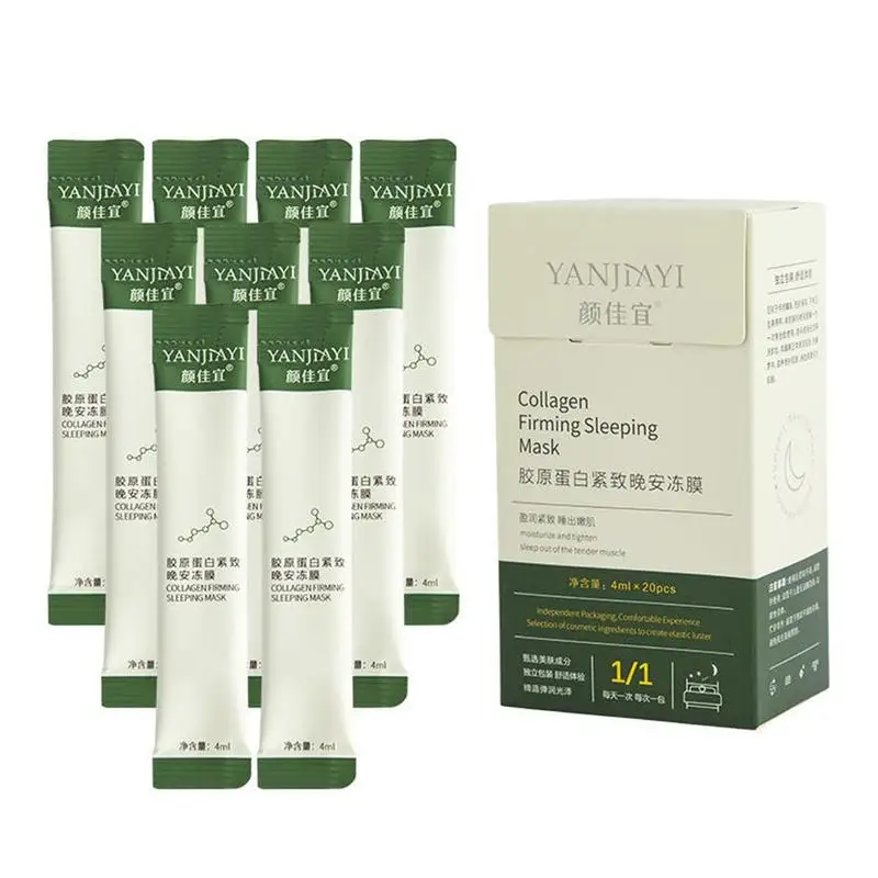 20Pcs Collagen Firming Good Night Froze Film Anti-Aging Moisturizing Oil-Control Sleeping Mask Depth Replenishment Skin Care
20Pcs Collagen Firming Good Night Froze Film Anti-Aging Moisturizing Oil-Control Sleeping Mask Depth Replenishment Skin Care