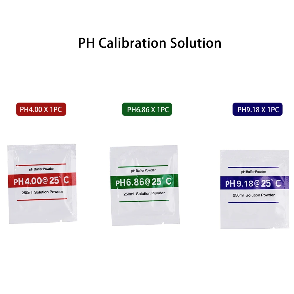 1/5/10 комплектов, буферный порошок PH для PH-тестера, калибровочный раствор pH4.01 6,86 9,18, калибровочный раствор 250 мл
1/5/10 комплектов, буферный порошок PH для PH-тестера, калибровочный раствор pH4.01 6,86 9,18, калибровочный раствор 250 мл