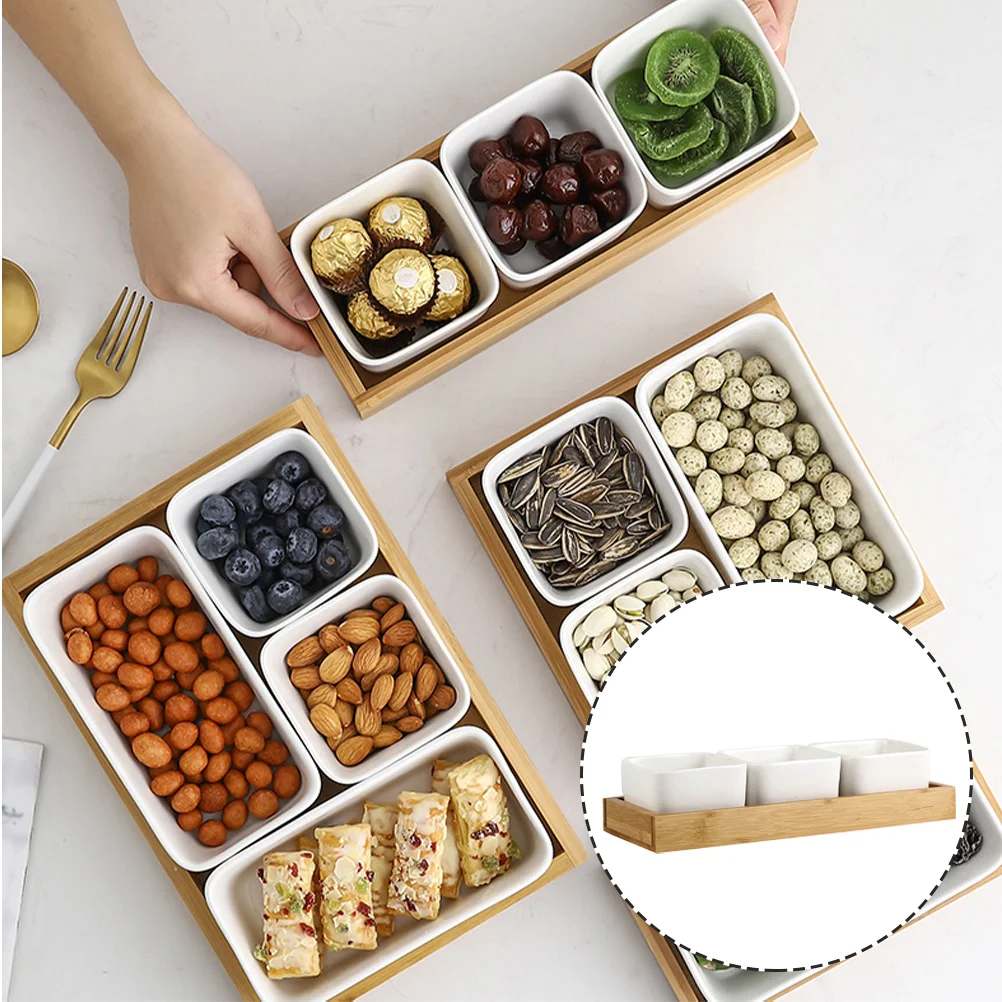 1 Set Ceramic Snack Holder Divided Serving Tray Compartment Holder Divided Serving
1 Set Ceramic Snack Holder Divided Serving Tray Compartment Holder Divided Serving