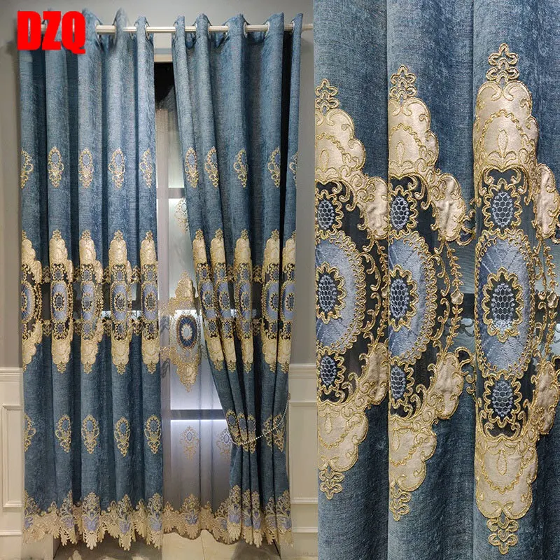 European Style Chenille Embroidered Curtains for Living Room Study Luxury Curtains for Living Room Living Room Curtains Set
European Style Chenille Embroidered Curtains for Living Room Study Luxury Curtains for Living Room Living Room Curtains Set