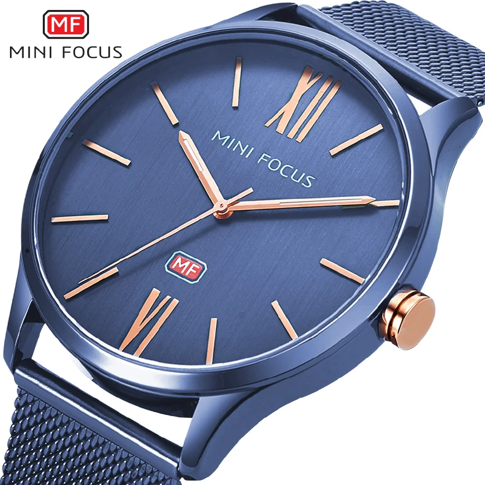 MINI FOCUS Men Watch Top Brand Luxury Quartz Wrist Watches Casual Fashion Blue Stainless Steel Mesh Belt Clock Reloges Hombre
MINI FOCUS Men Watch Top Brand Luxury Quartz Wrist Watches Casual Fashion Blue Stainless Steel Mesh Belt Clock Reloges Hombre