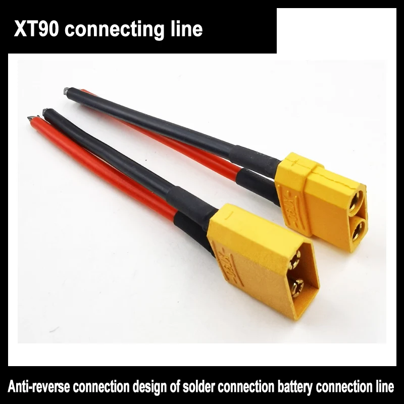 

1pcs Xt90 Female Male Connector With 10cm 12awg Silicone Wire For Rc Lipo Battery Rc Drone Car Boat