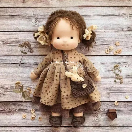 Full set Girl Plush Doll Waldorf Handmade Soft Stuffed Doll Girl with Golden Curly Hair Best gift for kid kuromi plush
Full set Girl Plush Doll Waldorf Handmade Soft Stuffed Doll Girl with Golden Curly Hair Best gift for kid kuromi plush