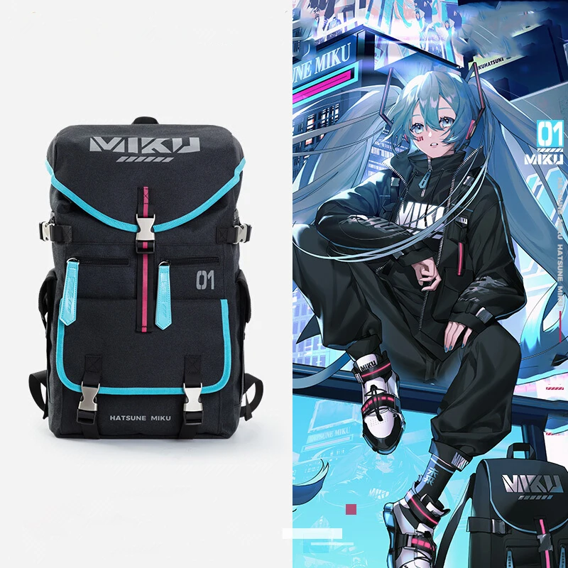 Kawaii Hatsune рюкзак с Miku мультяшный светоотражающий логотип студенческий ноутбук для путешествий портативное хранилище для девочек праздничный подарок 
Kawaii Hatsune рюкзак с Miku мультяшный светоотражающий логотип студенческий ноутбук для путешествий портативное хранилище для девочек праздничный подарок