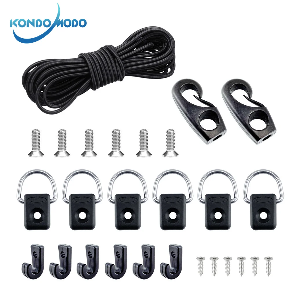Marine Deck Rigging Kit Bungee Cord Ends Hooks Fishing D-Ring J-Hooks Outfitting Fishing Camping Canoe Kayak Boat Accessories
Marine Deck Rigging Kit Bungee Cord Ends Hooks Fishing D-Ring J-Hooks Outfitting Fishing Camping Canoe Kayak Boat Accessories