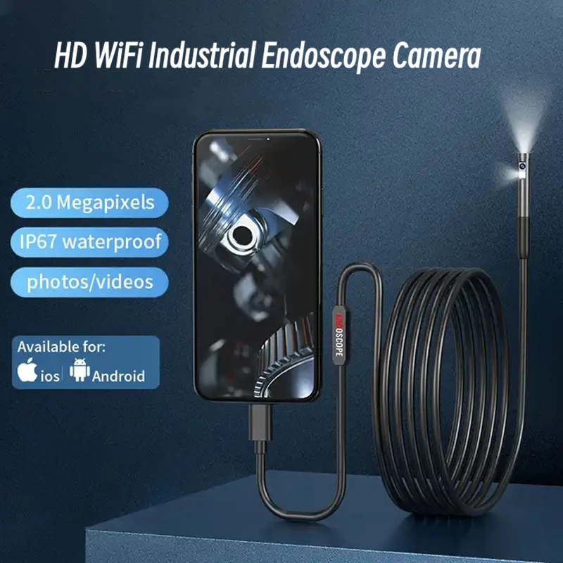 HD 1080P WiFi Endoscope Camera Three In One Industrial Pipeline Endoscope Automotive Electrical Appliance Maintenance Endoscope
HD 1080P WiFi Endoscope Camera Three In One Industrial Pipeline Endoscope Automotive Electrical Appliance Maintenance Endoscope