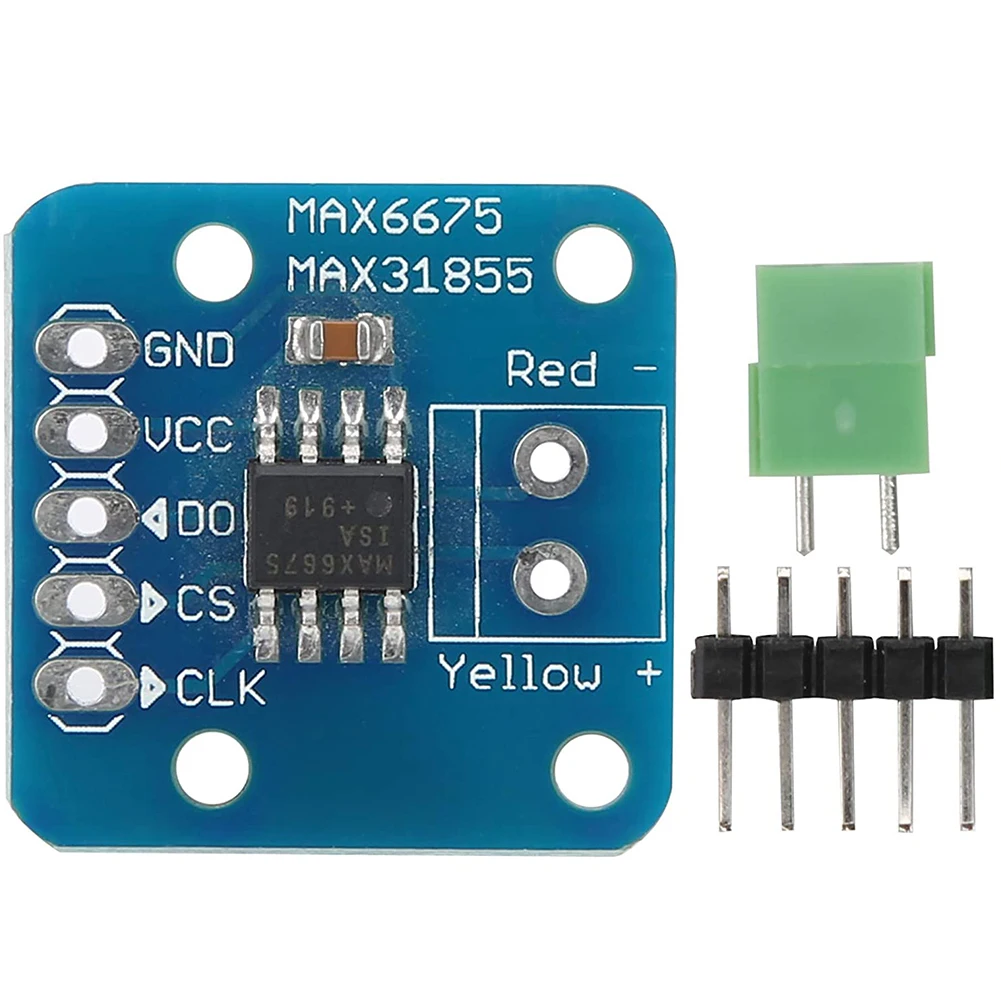 3-5V DC MAX6675 Module K Type Thermocouple Temp Sensor For Arduino Temperature Measurement Module Digital Thermocouple Converter
3-5V DC MAX6675 Module K Type Thermocouple Temp Sensor For Arduino Temperature Measurement Module Digital Thermocouple Converter