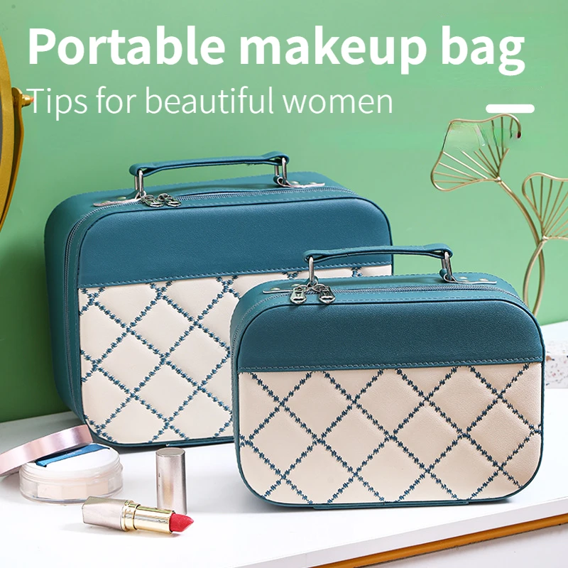 Makeup Bag Storage Bag Small size daily skin care cosmetics Portable portable portable Makeup box wine red black Blue organizer
Makeup Bag Storage Bag Small size daily skin care cosmetics Portable portable portable Makeup box wine red black Blue organizer