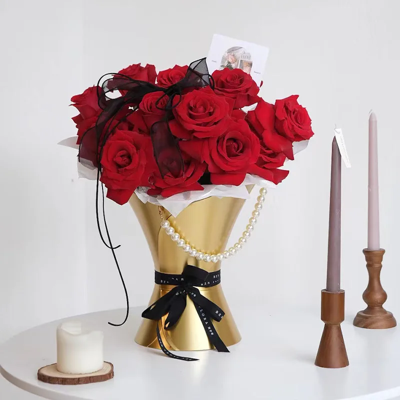 

33cm Hand held Flower Ware Korean Kaleidoscope flower bouquet arrangement box art vase decoration