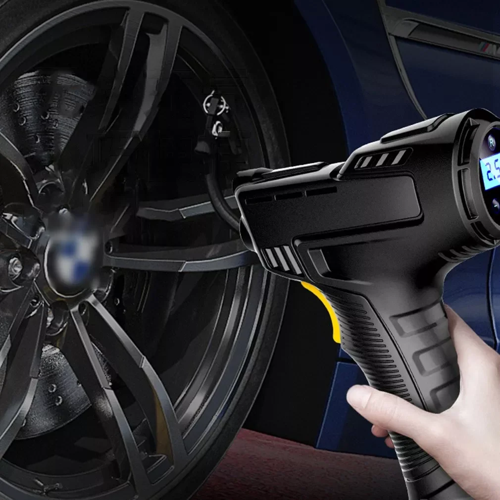 120W Rechargeable Air Compressor Wireless Inflatable Pump Portable Air Pump Car Tire Inflator Digital for Car Bicycle Balls
120W Rechargeable Air Compressor Wireless Inflatable Pump Portable Air Pump Car Tire Inflator Digital for Car Bicycle Balls