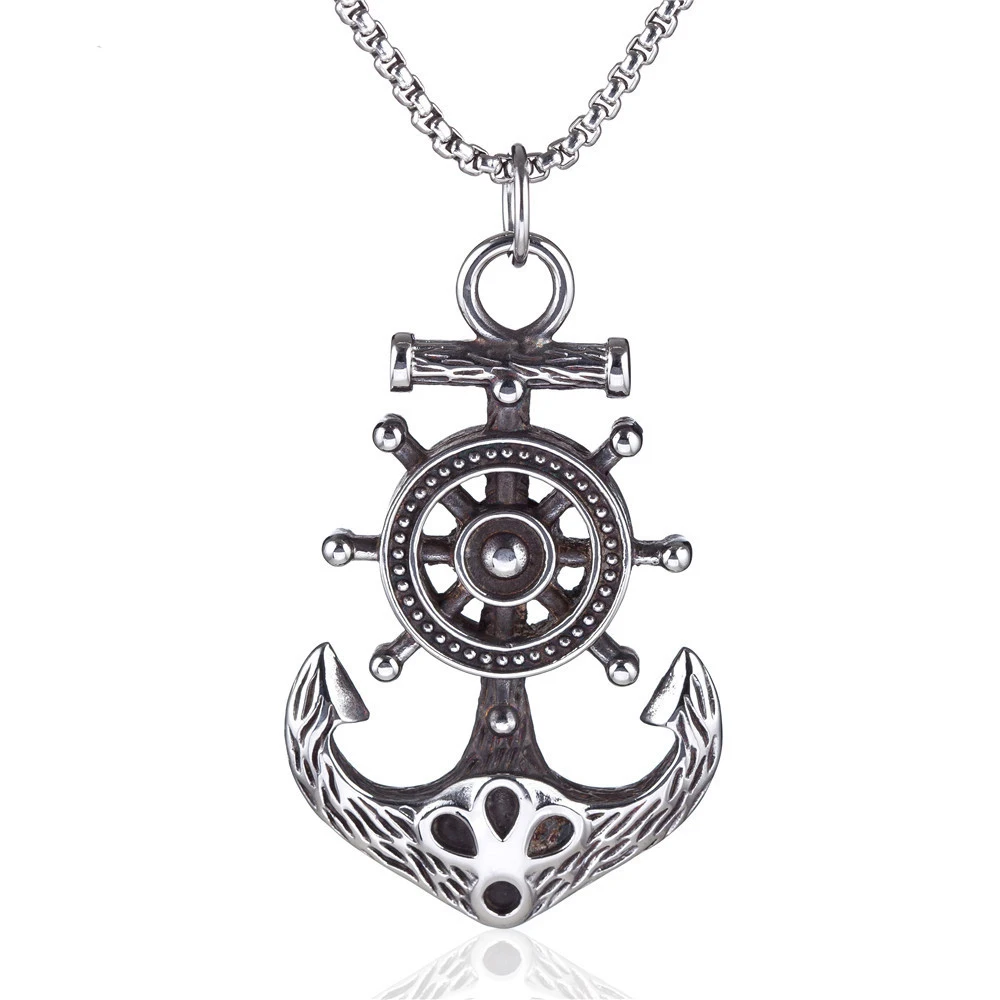 Steampunk Pirates of the Caribbean Anchor Pendant Gothic Stainless Steel Chain Necklaces Fashion Jewelry Gift Punk Accessories
Steampunk Pirates of the Caribbean Anchor Pendant Gothic Stainless Steel Chain Necklaces Fashion Jewelry Gift Punk Accessories