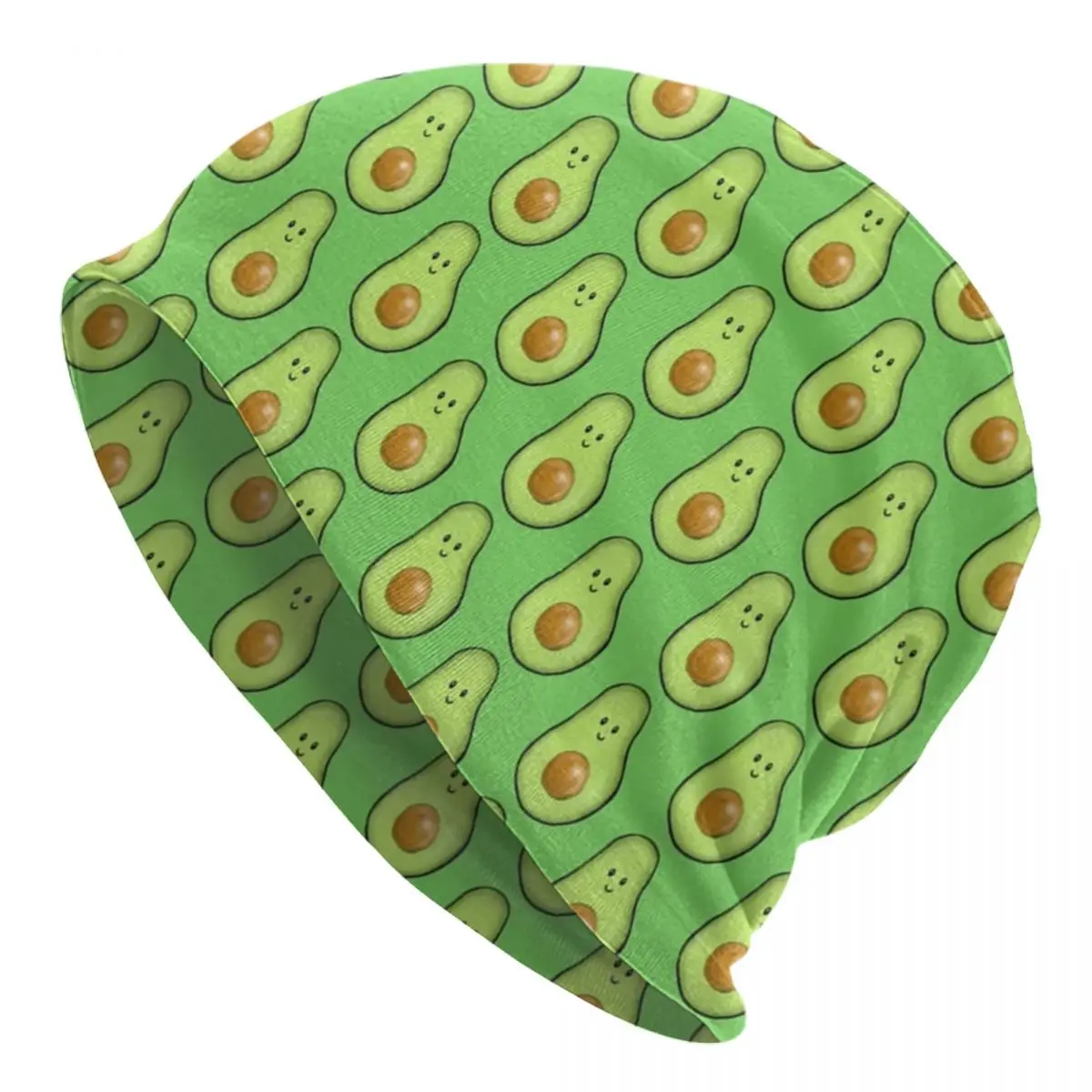 

Avocado Fruit Pattern Caps Hip Hop Adult Outdoor Skullies Beanies Hat Spring Warm Thermal Elastic Bonnet Knitting Hats
