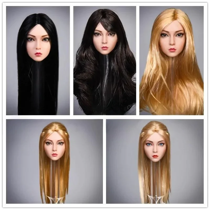 YMTOYS масштаб 1/6 YMT029 роза длинноволосая красота скульптура головы резьба для