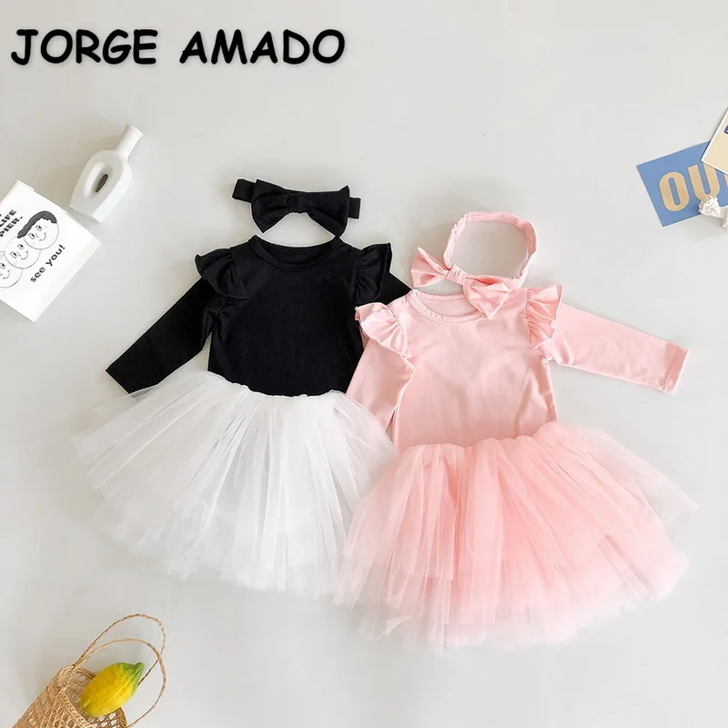 2022 Korean Style Spring Baby Girl 3pcs Sets Long Sleeves Black Pink Bodysuit+Tutu Skirt+Headwear Cotton Child Clothes E6016
2022 Korean Style Spring Baby Girl 3pcs Sets Long Sleeves Black Pink Bodysuit+Tutu Skirt+Headwear Cotton Child Clothes E6016