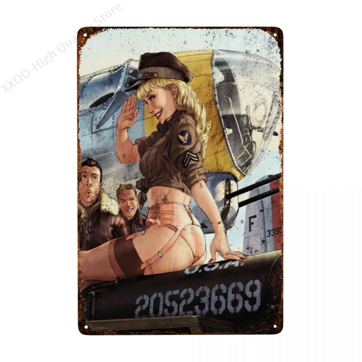 Naughty Salute Ladies - Vintage Metal Tin Sign Poster Plaque Wall Decor Bar Cafe Garden Outdoor Decorations Garage
Naughty Salute Ladies - Vintage Metal Tin Sign Poster Plaque Wall Decor Bar Cafe Garden Outdoor Decorations Garage