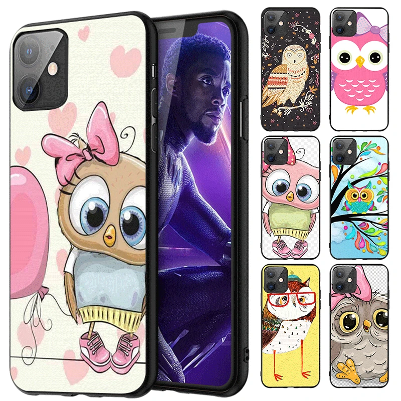 

soft TPU Phone case For iPhone 11 Pro Max X XS XR XS Max 7 8 6 6s Plus 5 5s Cover Cute Cute owl