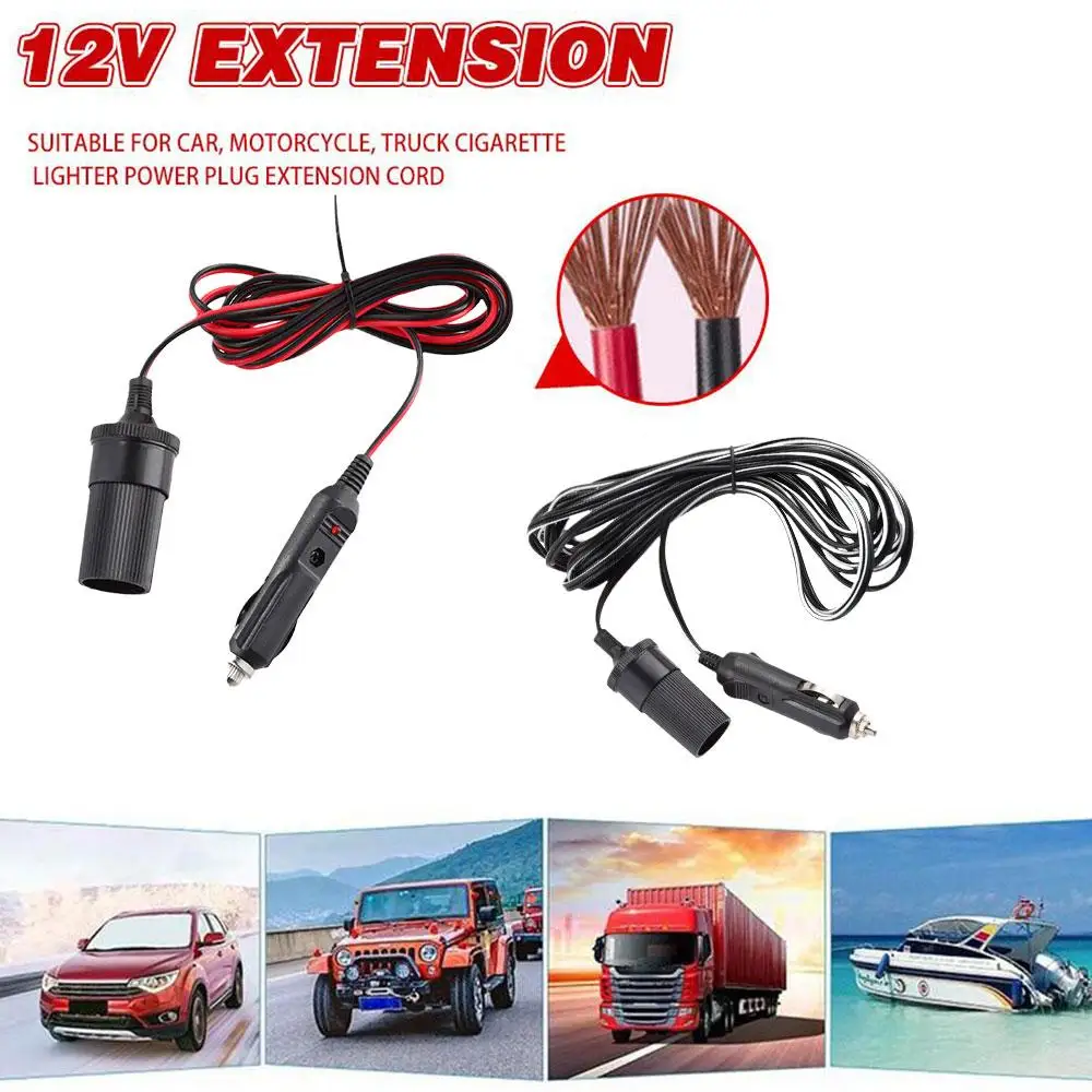 Cigarette Lighter Plug Extension Cable For Car Motorcycle Truck Cigarette Lighter Power Plug Extension Cord Car Accessories F8G9
Cigarette Lighter Plug Extension Cable For Car Motorcycle Truck Cigarette Lighter Power Plug Extension Cord Car Accessories F8G9