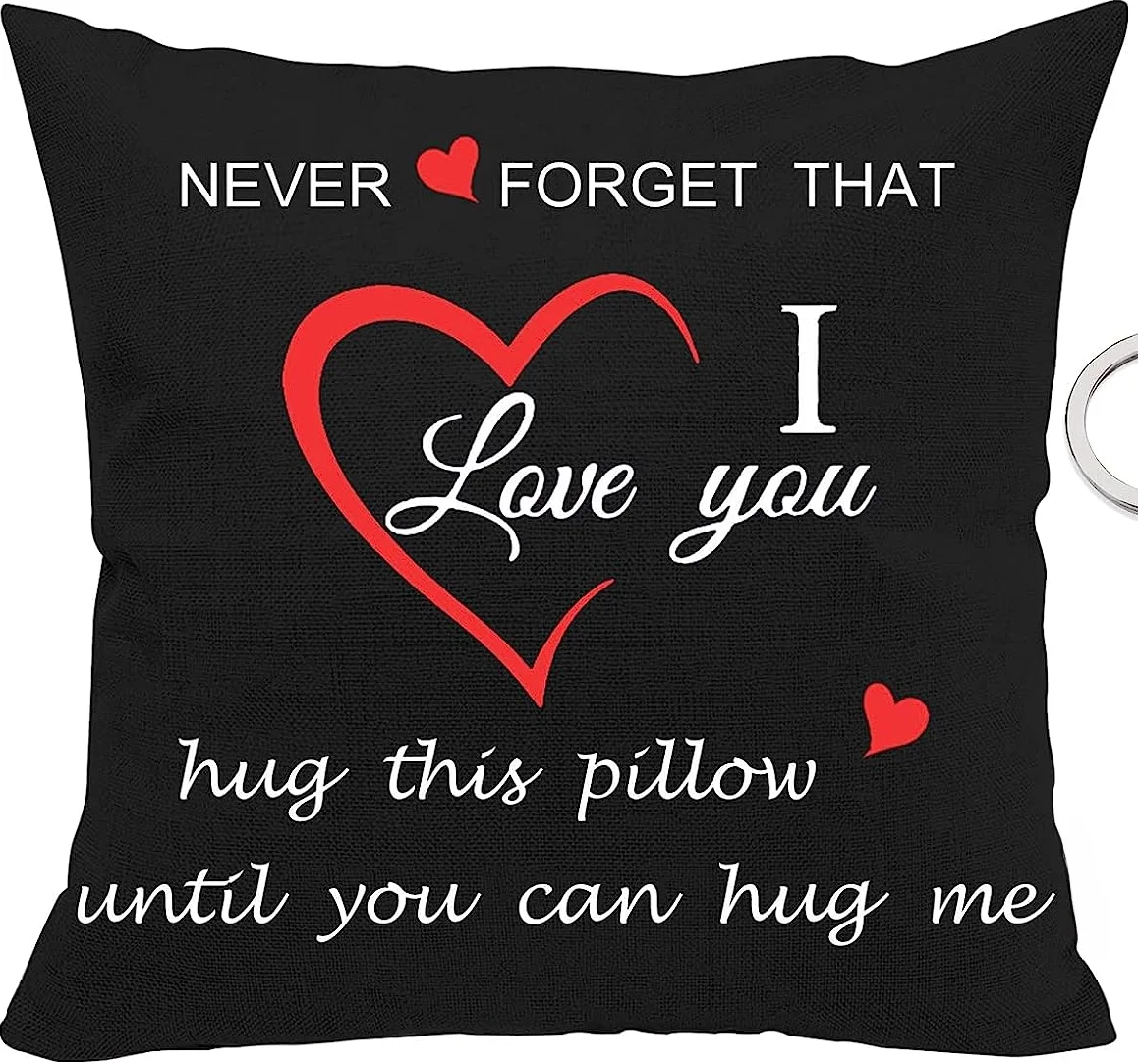 Lover Pillow Cover Couple Sweet I Love You Hug This Pillow Until,Valentine's Day/Birthday Gifts for Girlfriend
Lover Pillow Cover Couple Sweet I Love You Hug This Pillow Until,Valentine's Day/Birthday Gifts for Girlfriend