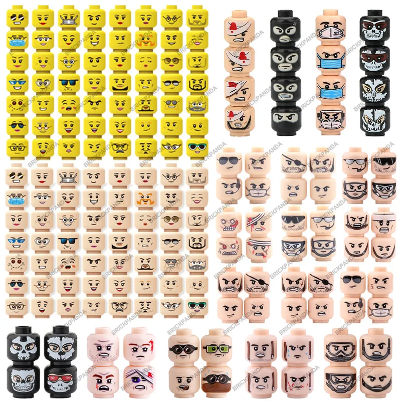 MOC Military Soldier Face Expression Building Blocks City Special Forces Doctor Mini Head Figures Weapons Accessories Bricks Toy
MOC Military Soldier Face Expression Building Blocks City Special Forces Doctor Mini Head Figures Weapons Accessories Bricks Toy