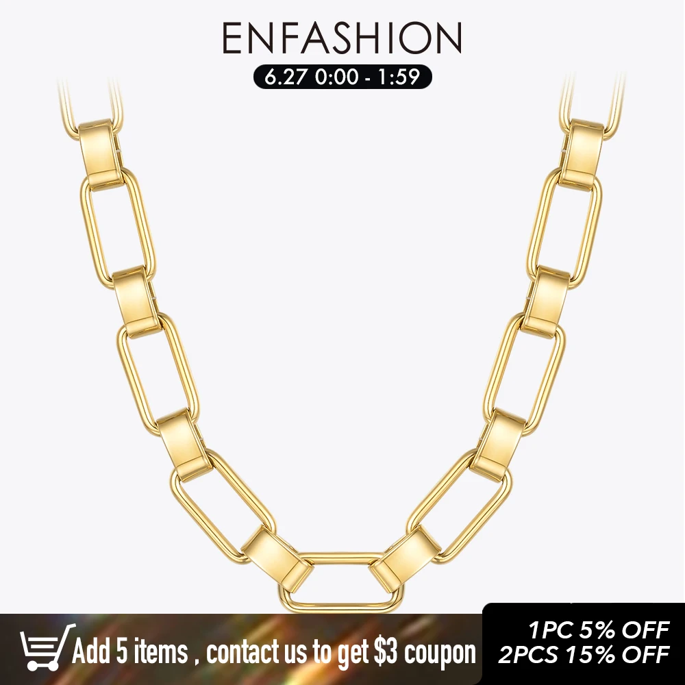ENFASHION Punk Hollow Square Necklace For Women Gold Color Chain Retro Choker Necklaces 2020 Stainless Steel Gift Collar P203182
ENFASHION Punk Hollow Square Necklace For Women Gold Color Chain Retro Choker Necklaces 2020 Stainless Steel Gift Collar P203182