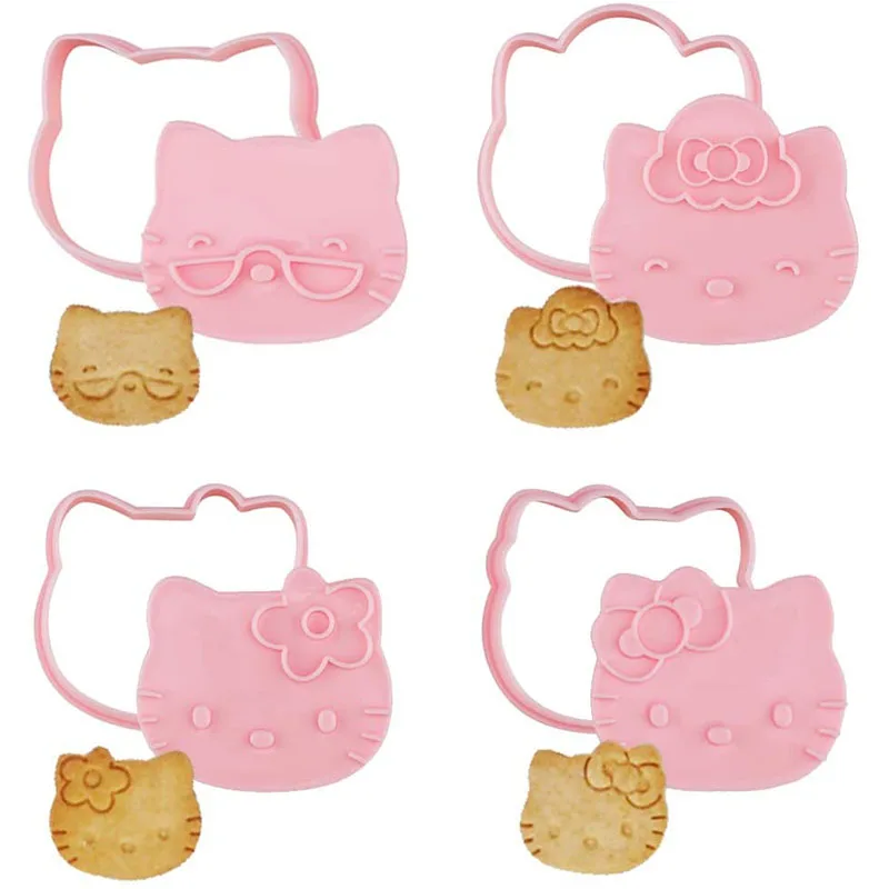 Hello Kitty Cookie Cutter 2-Inch 4Pcs Cute Cat-Shaped Plastic Biscuit Pastry Decorating Mold for Bakeware Tool (Pink)
Hello Kitty Cookie Cutter 2-Inch 4Pcs Cute Cat-Shaped Plastic Biscuit Pastry Decorating Mold for Bakeware Tool (Pink)