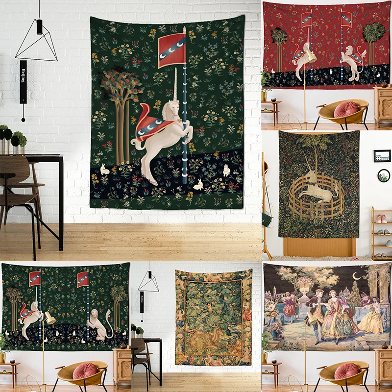 The Unicorn In Captivity Tapestry Cover Beach Towel Picnic Yoga Mat Home Decoration Anima Covering Tapestries Wall Hanging
The Unicorn In Captivity Tapestry Cover Beach Towel Picnic Yoga Mat Home Decoration Anima Covering Tapestries Wall Hanging