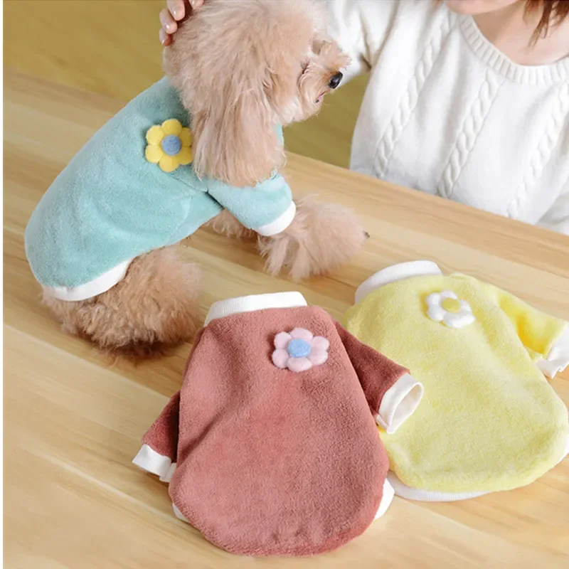 Dog Sweater Pet Flower Vest Cat Dog Plush Jacket Kitten Puppy Warm Cotton Coat Velvet Pet Clothing Dogs Clothes French Bulldog
Dog Sweater Pet Flower Vest Cat Dog Plush Jacket Kitten Puppy Warm Cotton Coat Velvet Pet Clothing Dogs Clothes French Bulldog