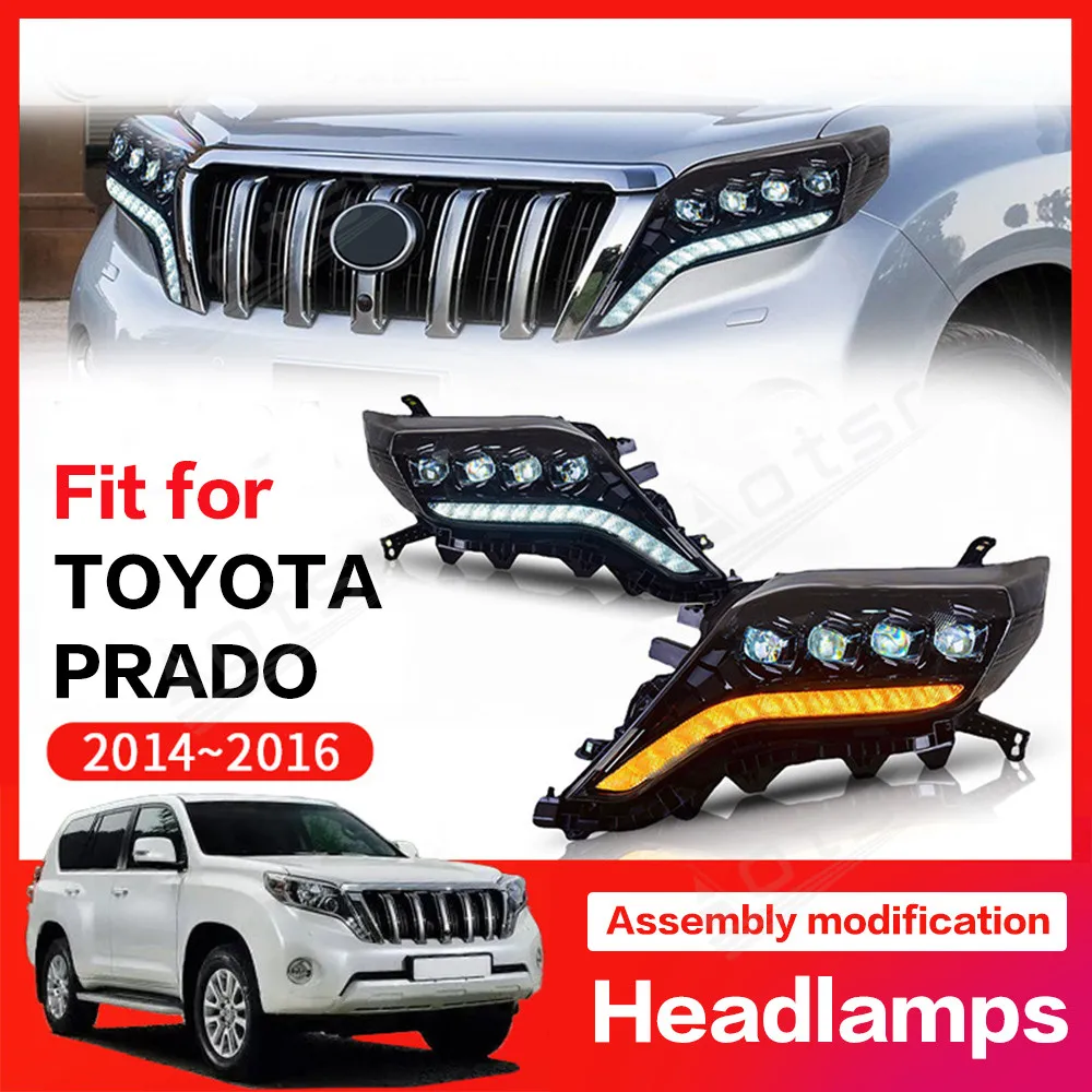 Car Accessory Headlight DRL Lamps For Toyota Land Cruiser Prado 2014 - 2017 Modification LED Auto Light Assembly Front Headlamp
Car Accessory Headlight DRL Lamps For Toyota Land Cruiser Prado 2014 - 2017 Modification LED Auto Light Assembly Front Headlamp
