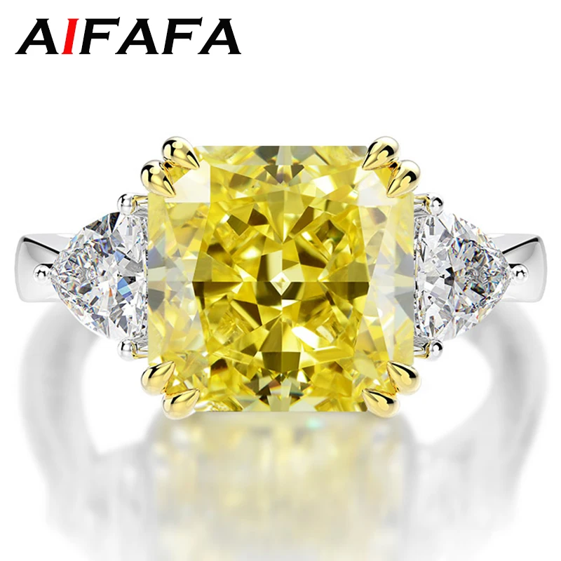 AIFAFA 100% 925 Sterling Silver Lemon Aquamarine Diamond Pink Gemstone 10*10mm Wedding Engagement Party Ring Fine Jewelry
AIFAFA 100% 925 Sterling Silver Lemon Aquamarine Diamond Pink Gemstone 10*10mm Wedding Engagement Party Ring Fine Jewelry