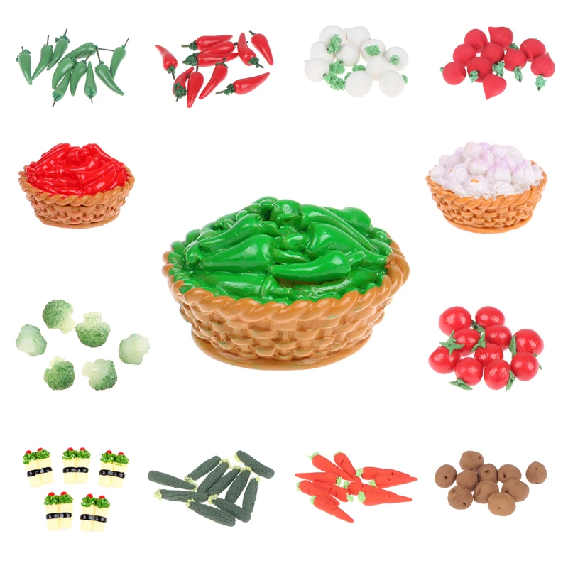 1Set 1/12 Dollhouse Accessoreis Mini Simulation Fruit Vegetables Dolls Miniature Food Toys Play Kitchen for Doll House Decor
1Set 1/12 Dollhouse Accessoreis Mini Simulation Fruit Vegetables Dolls Miniature Food Toys Play Kitchen for Doll House Decor