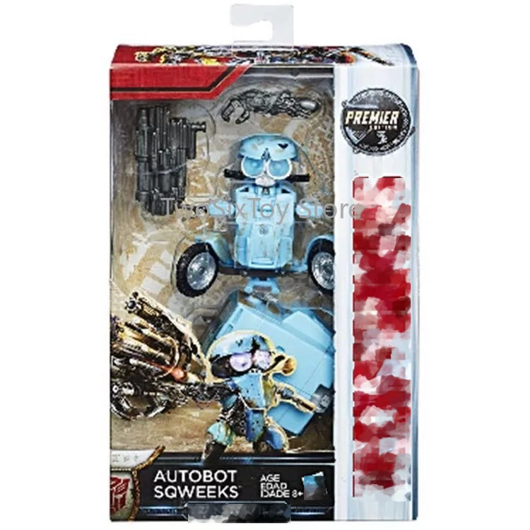 

Original Hasbro Transformation toys Autobot Sqweeks 6cm Movie The Last Knight Premier Edition Deluxe PVC Action Figures boy gift
