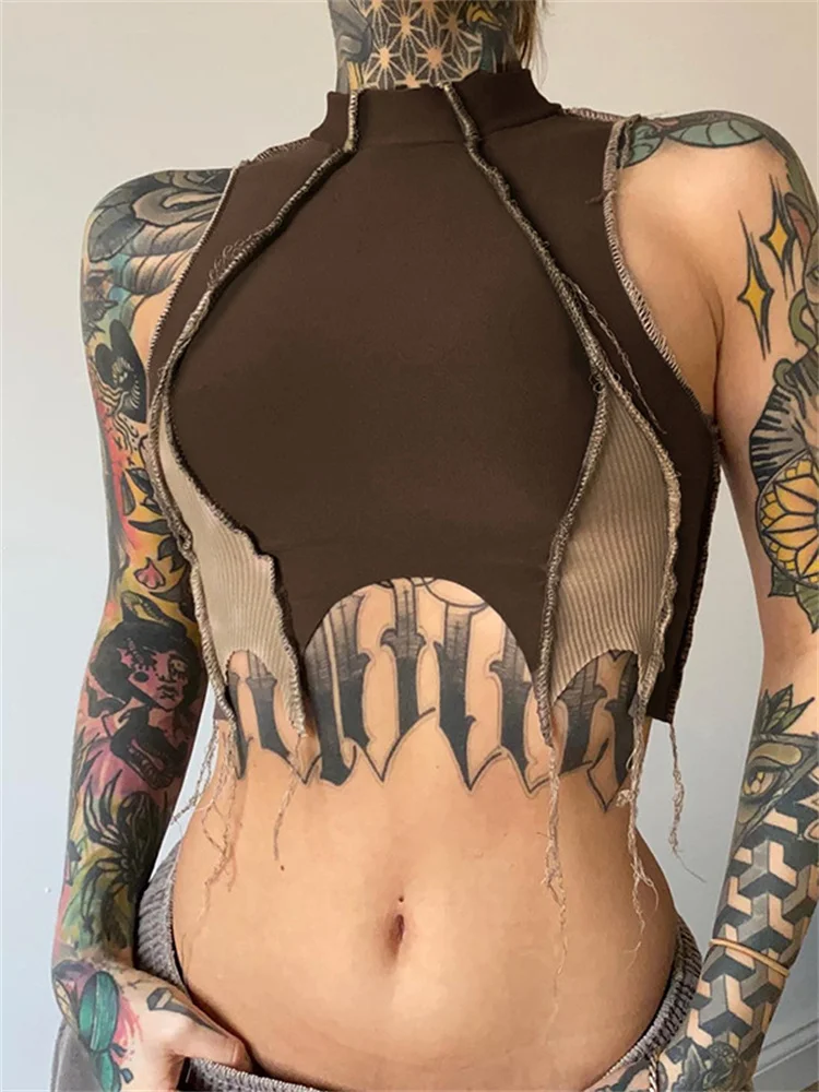 CHRONSTYLE Y2K Harajuku Patchwork Tube Crop Tops Summer Sleeveless Irregular Hem Mini Vest Vintage Slim Tank Streetwear 2022 New
CHRONSTYLE Y2K Harajuku Patchwork Tube Crop Tops Summer Sleeveless Irregular Hem Mini Vest Vintage Slim Tank Streetwear 2022 New