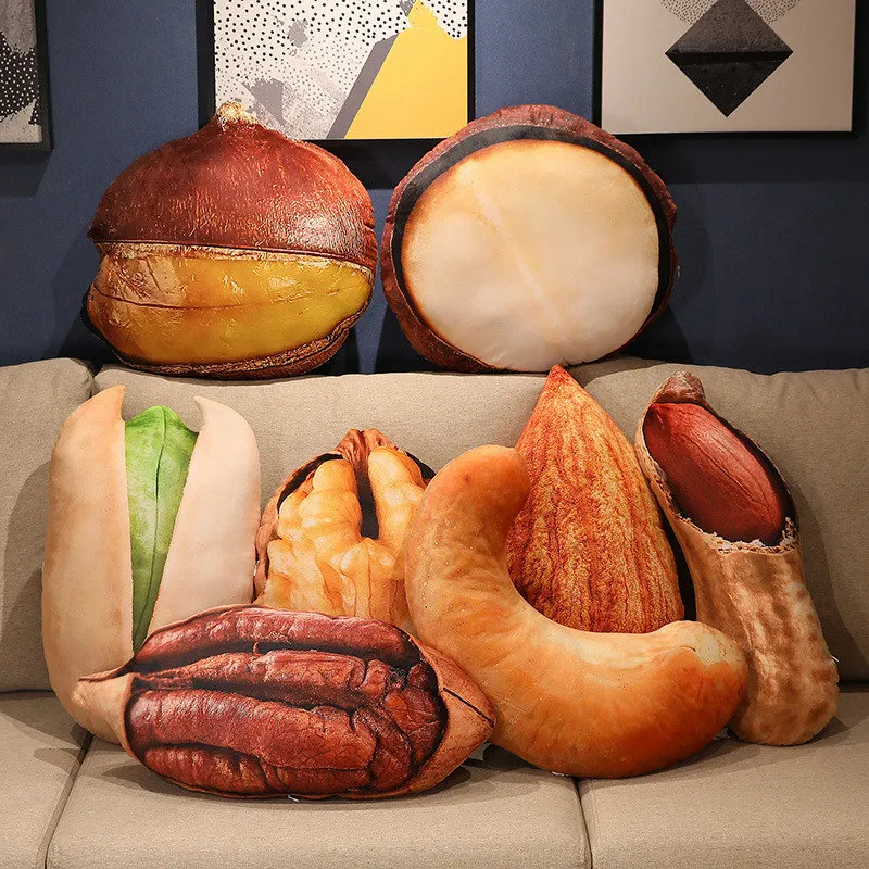 Simulation Food Pillow Plush Stuffed Nut Pillow Peanut Walnut Chestnut Sofa Floor Cushion Creative Toys Kids Girls Gift
Simulation Food Pillow Plush Stuffed Nut Pillow Peanut Walnut Chestnut Sofa Floor Cushion Creative Toys Kids Girls Gift