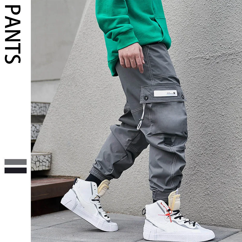 Man Big Pockets Hip Hop Joggers Drawstring Cargo Pants Men Harem Pants Multi-Pocket Man Sweatpants Streetwear Casual Mens Pants
Man Big Pockets Hip Hop Joggers Drawstring Cargo Pants Men Harem Pants Multi-Pocket Man Sweatpants Streetwear Casual Mens Pants