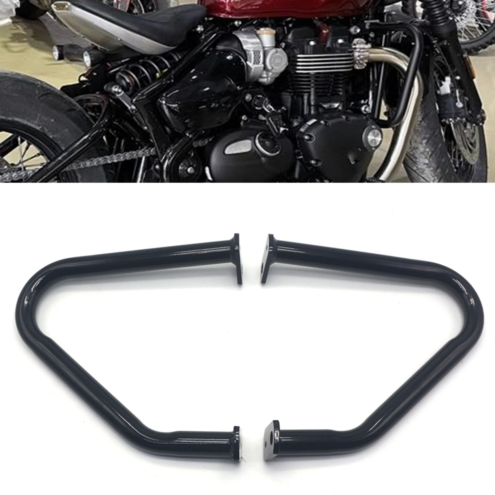 Верхняя защита двигателя мотоцикла, защита полосы столкновения для Triumph Bonneville T100 T100 T120 thruкстон 1200 Street Cup 2006-2020
Верхняя защита двигателя мотоцикла, защита полосы столкновения для Triumph Bonneville T100 T100 T120 thruкстон 1200 Street Cup 2006-2020