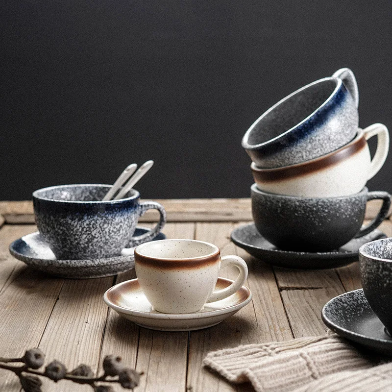 

Luxury Espresso Coffee Cups Ceramic Coffee Services Cups Reusable English Tea Set Tazas Desayuno Originales Porcelain Tableware