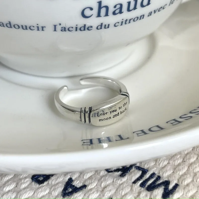 S'STEEL Real 925 Sterling Silver Letter English Resizable Rings For Women Gold Ring Punk New In Ring Accessories Fine Jewellery
S'STEEL Real 925 Sterling Silver Letter English Resizable Rings For Women Gold Ring Punk New In Ring Accessories Fine Jewellery