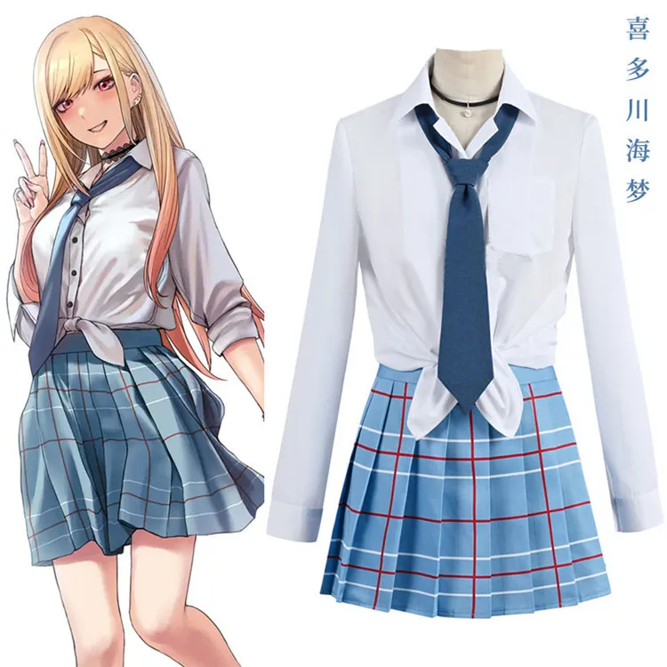 Anime My Dress Up Darling Kitagawa Marin Cosplay Costume Halloween Costumes For Women Man JK School Uniform Skirt Outfits
Anime My Dress Up Darling Kitagawa Marin Cosplay Costume Halloween Costumes For Women Man JK School Uniform Skirt Outfits