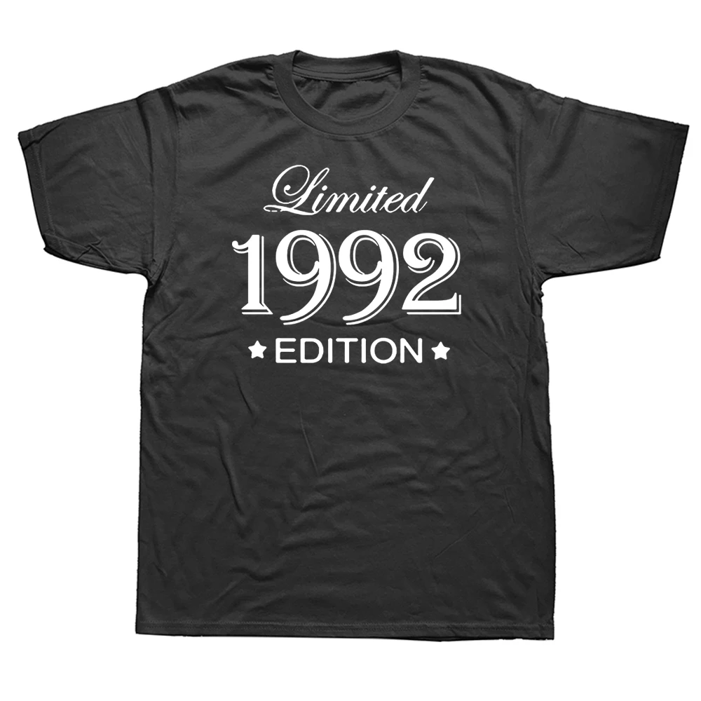 Funny 30 Year Old Gifts Vintage 1992 Limited Edition Birthday T Shirts Graphic Cotton Streetwear Short Sleeve Hip Hop T-shirt 
Funny 30 Year Old Gifts Vintage 1992 Limited Edition Birthday T Shirts Graphic Cotton Streetwear Short Sleeve Hip Hop T-shirt