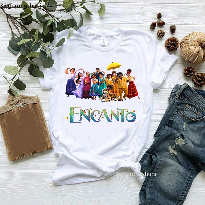 Kawaii Mirabel Madrigal Antonio Pico Encanto T Shirt Girl Cartoon Print Female Clothing T-Shirt Women Tshirt Short Sleeve Top
Kawaii Mirabel Madrigal Antonio Pico Encanto T Shirt Girl Cartoon Print Female Clothing T-Shirt Women Tshirt Short Sleeve Top