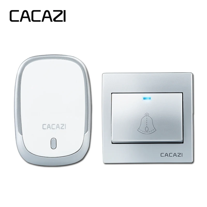 CACAZI Wireless Doorbell Waterproof Battery Button 300M Remote LED Light Receiver Home Cordless Bell 36 Chimes 4 Volume (H01)
CACAZI Wireless Doorbell Waterproof Battery Button 300M Remote LED Light Receiver Home Cordless Bell 36 Chimes 4 Volume (H01)