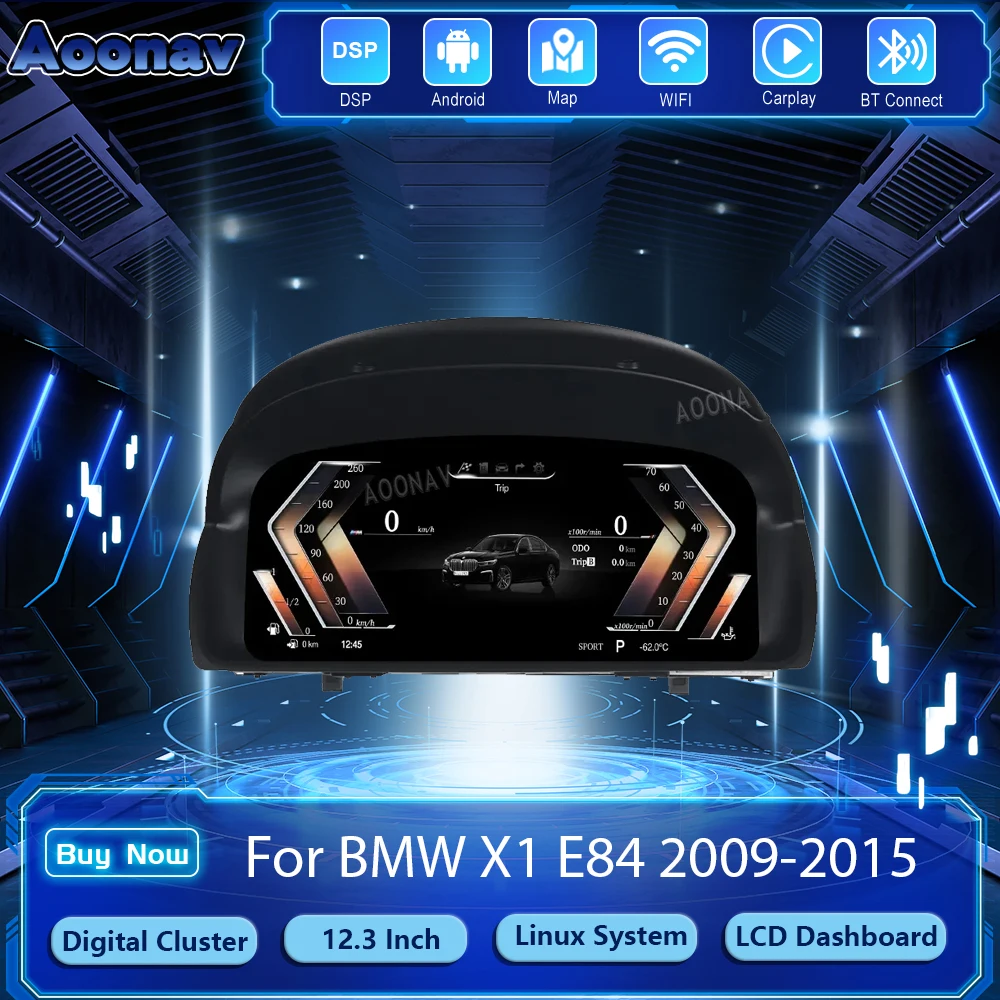 Цифровой кластер для BMW X1 E84 2009 2010 2011-2015, ЖК-дисплей приборной панели, виртуальный кабина, кристальная панель, спидометр, дисплей
Цифровой кластер для BMW X1 E84 2009 2010 2011-2015, ЖК-дисплей приборной панели, виртуальный кабина, кристальная панель, спидометр, дисплей