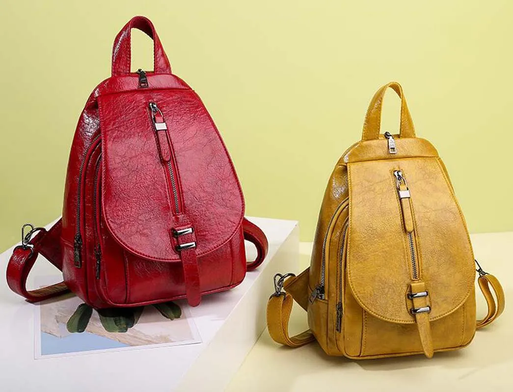 Hot Sale Women High Quality Solid Soft Leather Backpack Fashion Designer Zipper Shoulder Bags School Bag Travel Small Backpacks
Hot Sale Women High Quality Solid Soft Leather Backpack Fashion Designer Zipper Shoulder Bags School Bag Travel Small Backpacks