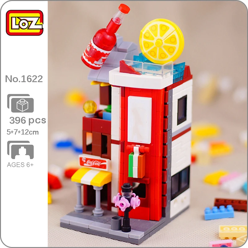 LOZ 1622 City Street Cola Soda Drink Beverage Shop Store Architecture Model Mini Blocks Bricks Building Toy for Children no Box
LOZ 1622 City Street Cola Soda Drink Beverage Shop Store Architecture Model Mini Blocks Bricks Building Toy for Children no Box