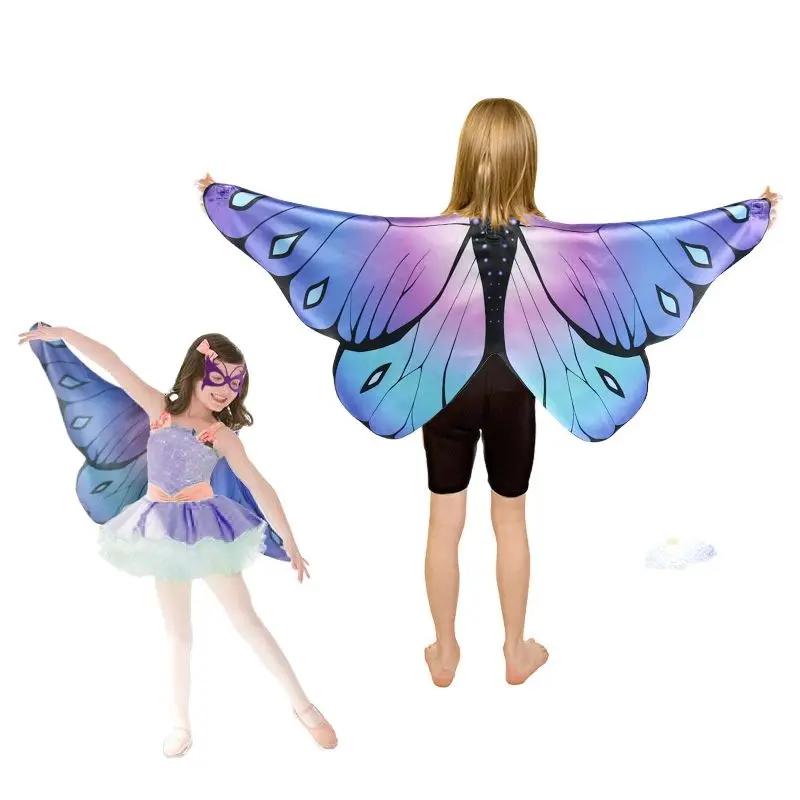 

Детская маска с крыльями бабочки для девочек, костюм для косплея на Хэллоуин, одежда для выступлений на сцене, детский праздник, подарок-сюрприз, шоу