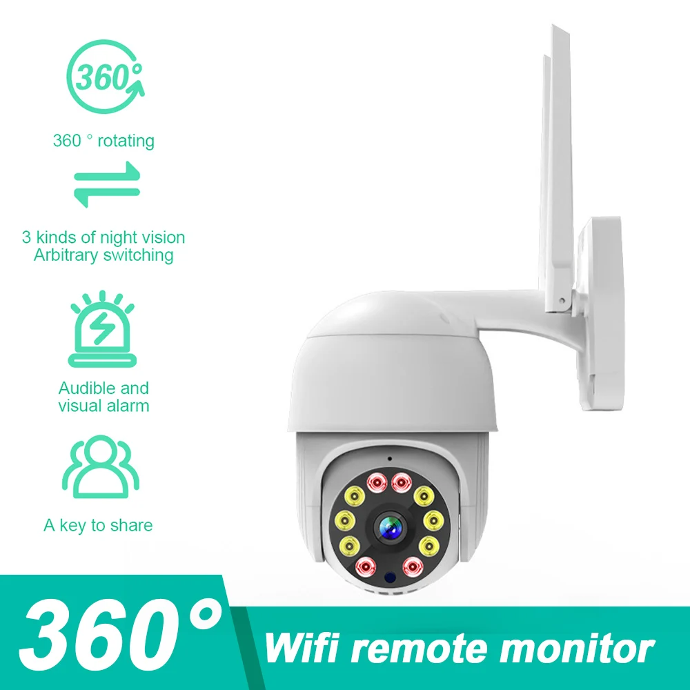 HD 1080P Wireless Wifi Camera Home Security Monitoring Rotate Night Vision Webcam Waterproof Motion Detecting Two-Way Audio Cam
HD 1080P Wireless Wifi Camera Home Security Monitoring Rotate Night Vision Webcam Waterproof Motion Detecting Two-Way Audio Cam