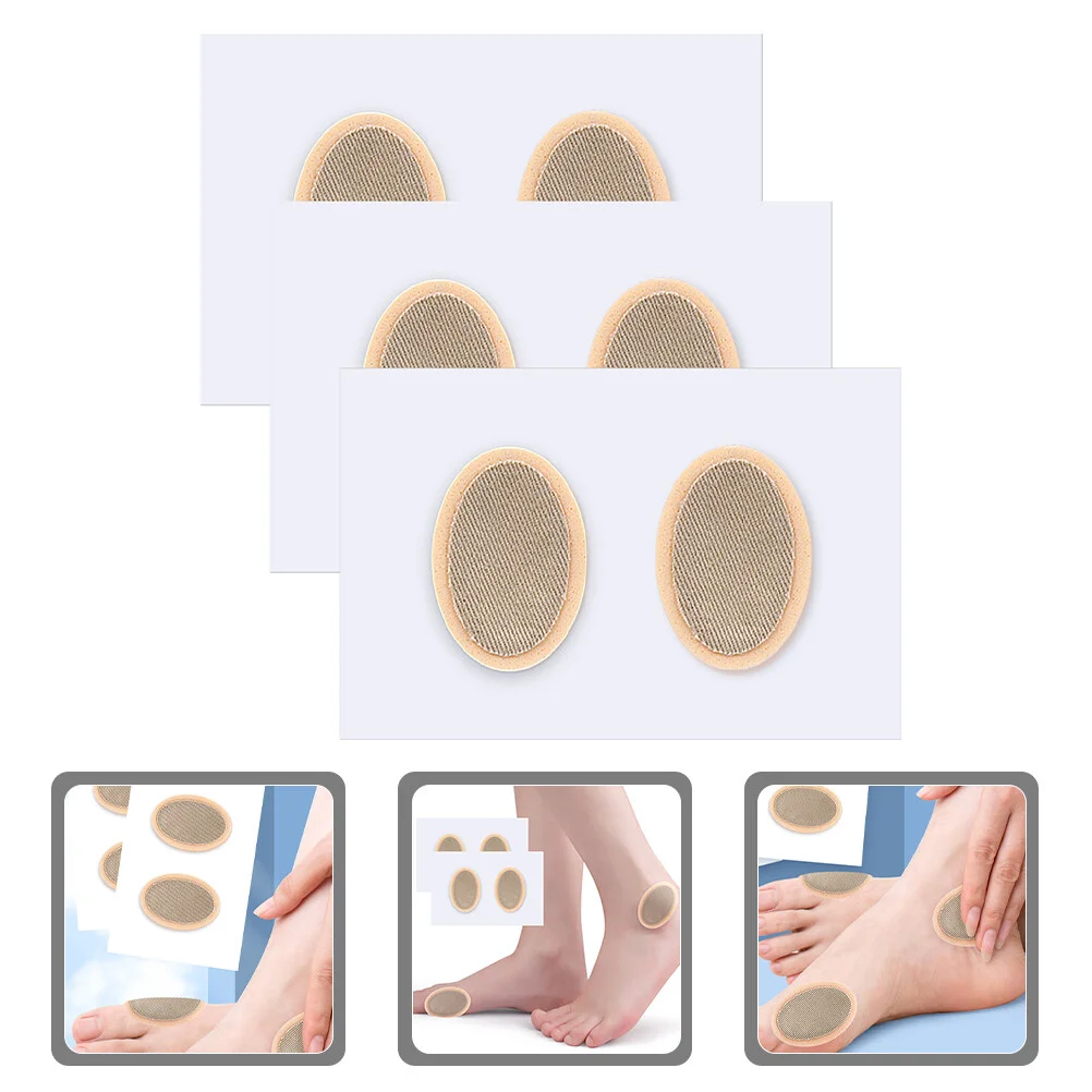 

3 Sheets Foot Stickers Corn Removal Feet Pads Cushion Protectors Shoe Callus Cushions Emulsion Bottom Patches Shoes High Heel